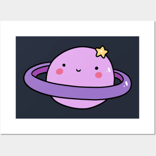 Cute Star Saturn Posters and Art